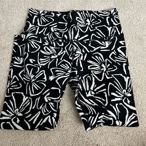 Black print athleta leggings